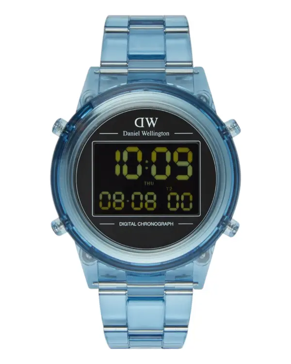 Daniel Wellington Retro Digital Ljusblå Svart