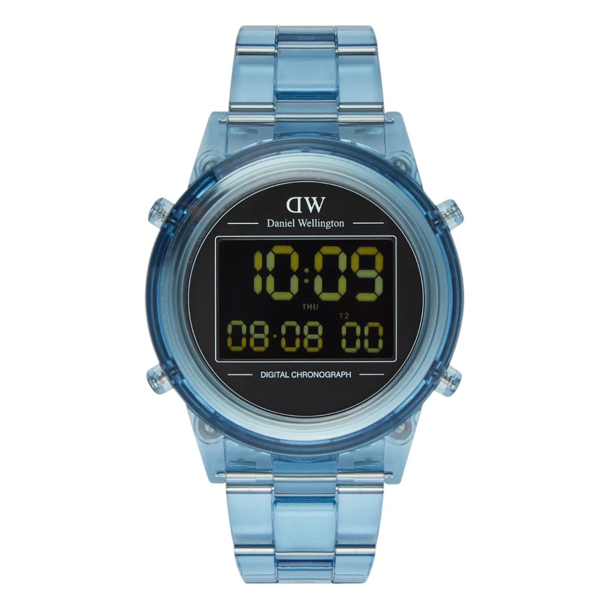 DW00100770 Daniel Wellington Retro Digital Ljusblå Svart