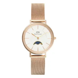 Daniel Wellington Petite Lune Melrose Roséguld Vit