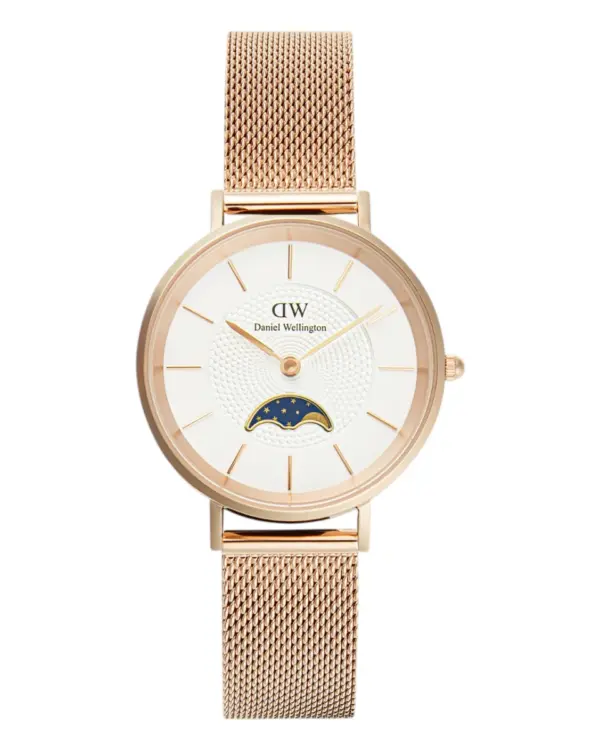 Daniel Wellington Petite Lune Melrose Roséguld Vit
