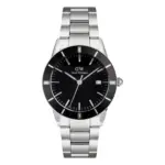 Daniel Wellington Iconic Paradigma Link Black Enamel Silver Svart