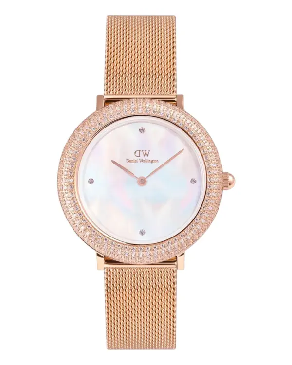 Daniel Wellington Crystalline Bezel Melrose Vit pärlemor