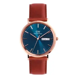 Daniel Wellington Classic Day Display St Mawes Roséguld Blå
