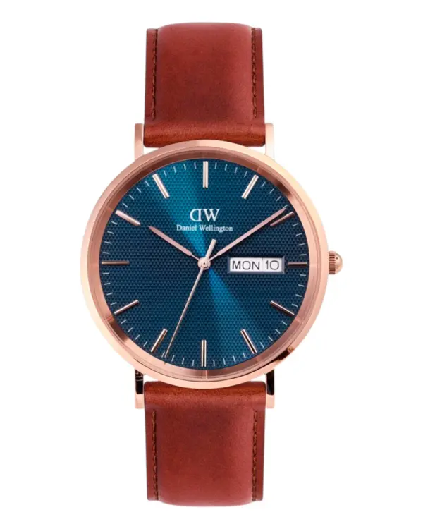 Daniel Wellington Classic Day Display St Mawes Roséguld Blå