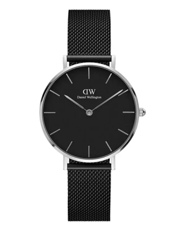 Daniel Wellington Petite Ashfield Silver Svart