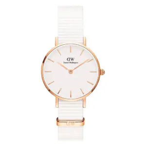 Daniel Wellington Petite Dover Roséguld Vit