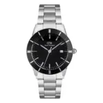 Daniel Wellington Iconic Paradigma Link Black Enamel Silver Svart