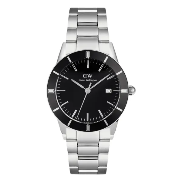 Daniel Wellington Iconic Paradigma Link Black Enamel Quartz Stållänk Svart DW00600822