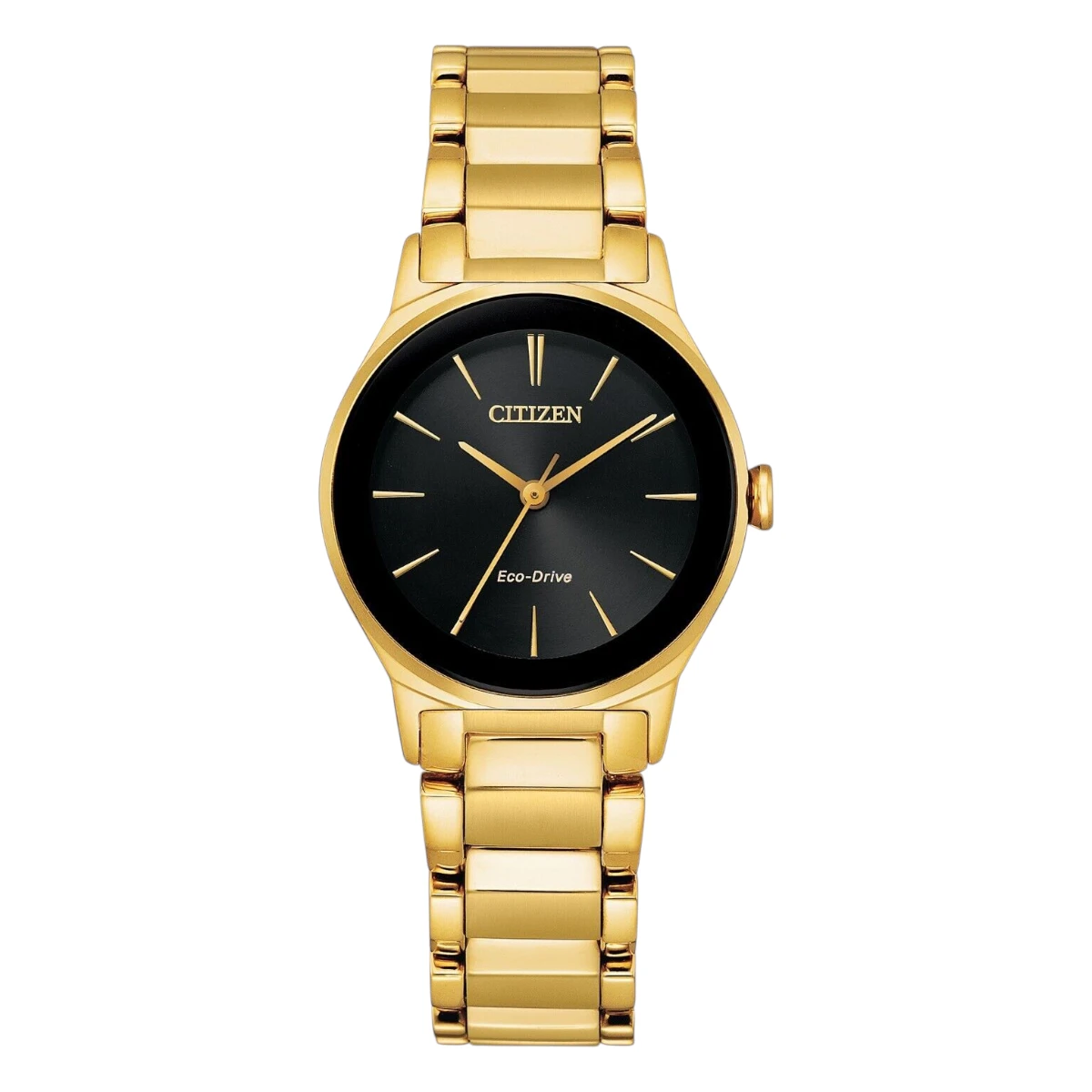 EM0737-58E_1 Citizen Solar Svart/Guldtonat 28 mm - Bild 1
