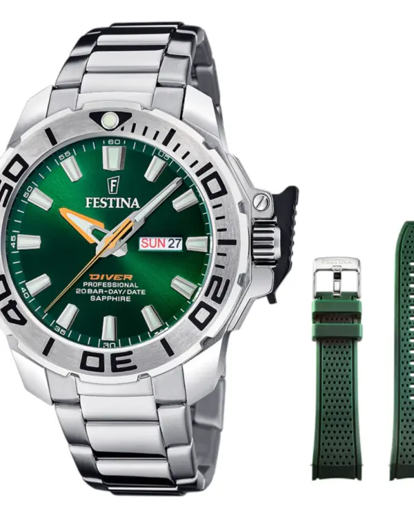 Festina The Originals Diver Set Quartz Grön