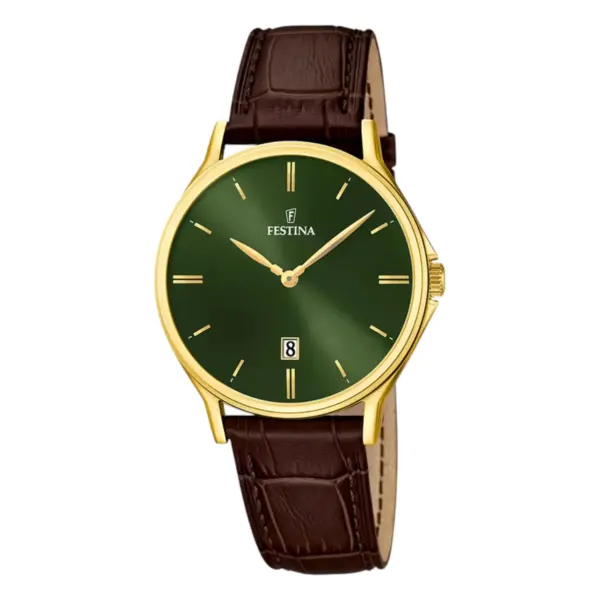 Festina Classic Strap Guldfärgad Grön