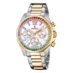 Festina Boyfriend Rainbow Chronograph Vit Pärlemor