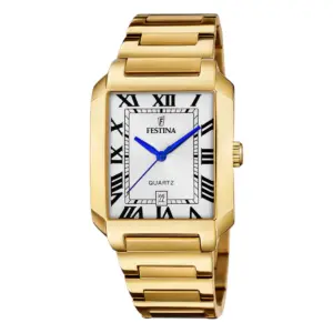 Festina On The Square Guldfärgad Vit