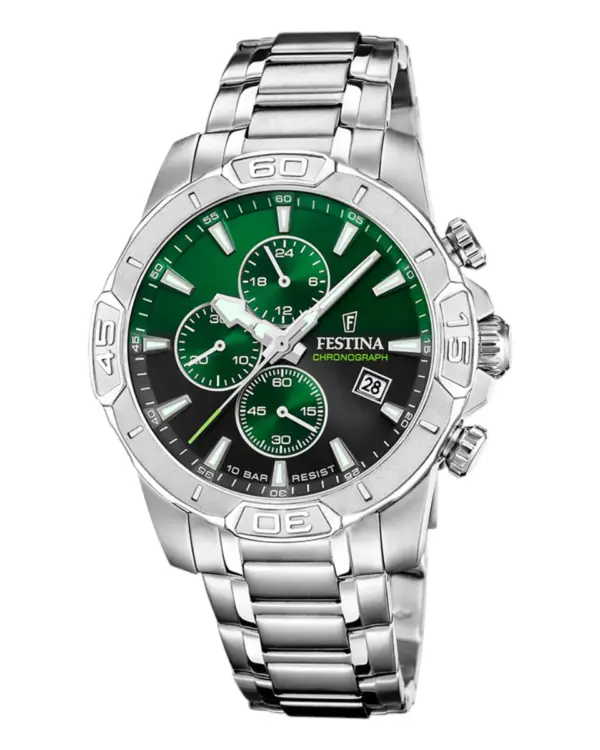 Festina Timeless Chronograph Datum Grön