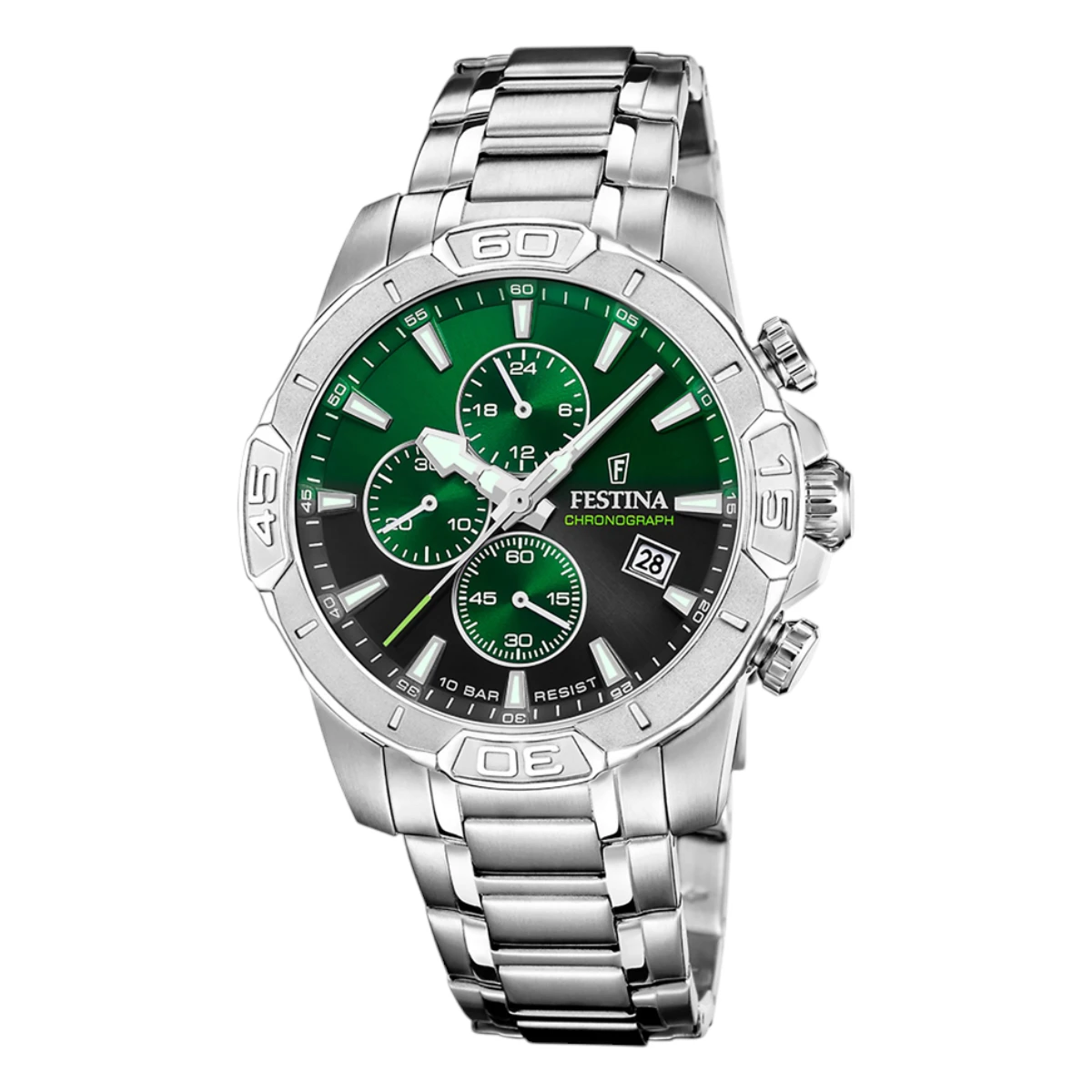 Festina_F20704-5 Festina Timeless Chronograph Datum Grön