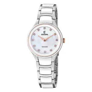 Festina Ceramic Vit Pärlemor