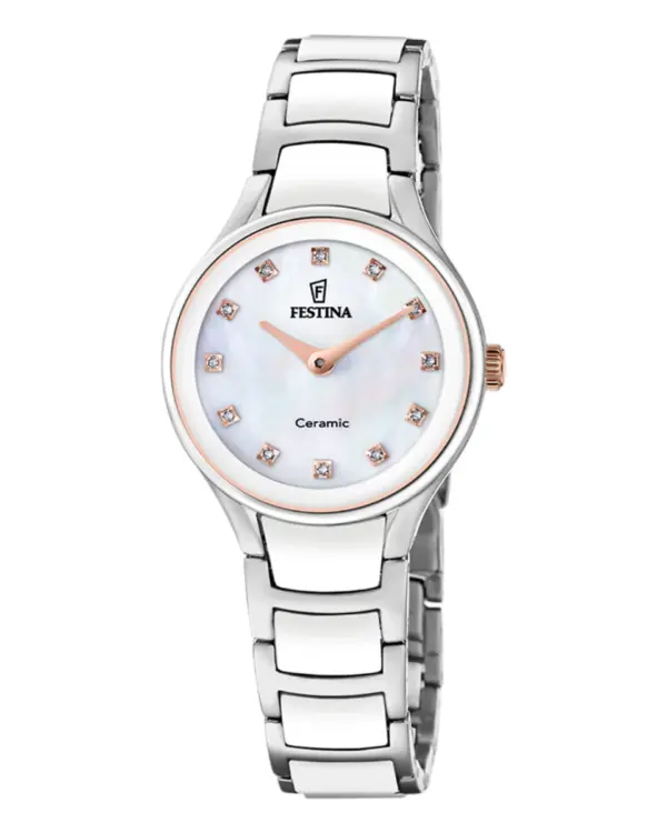 Festina Ceramic Vit Pärlemor