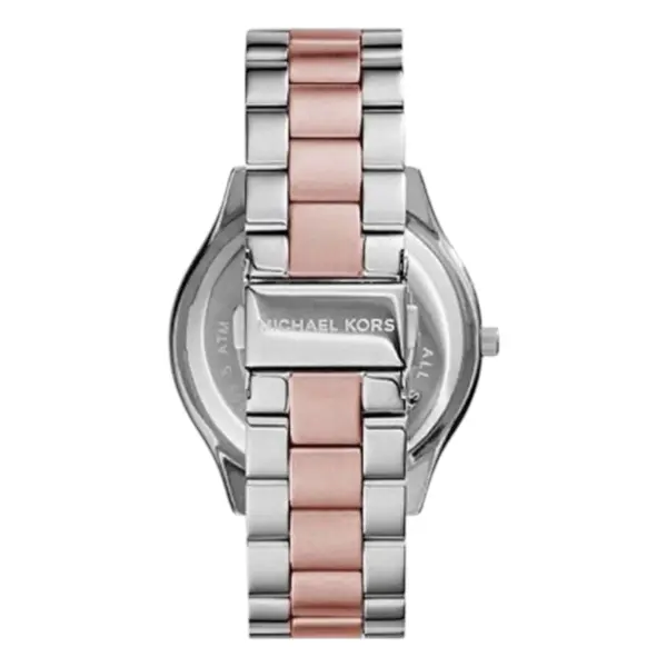 Michael Kors Slim Runway 34 mm Quartz Tvåfärgad Stållänk Vit, bild 2