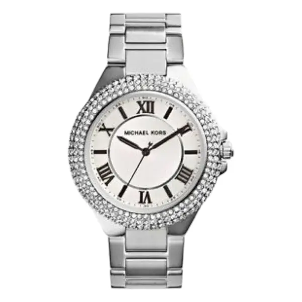 Michael Kors Camille Quartz Kristaller Stållänk Vit