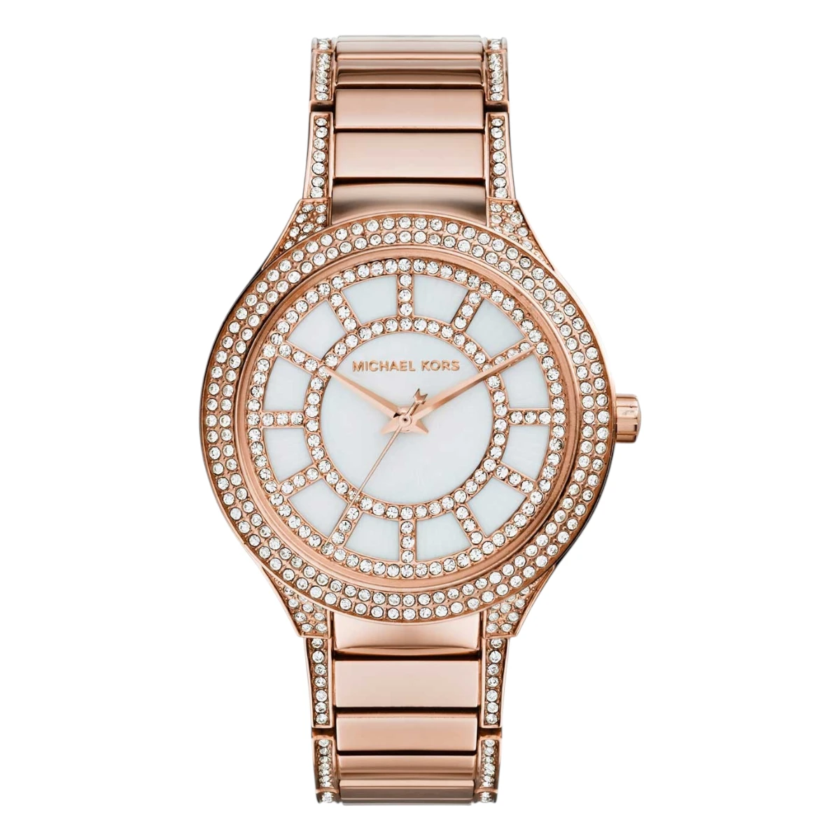 MK3313_1 Michael Kors Grå/Roséguldstonat 37 mm - Bild 1