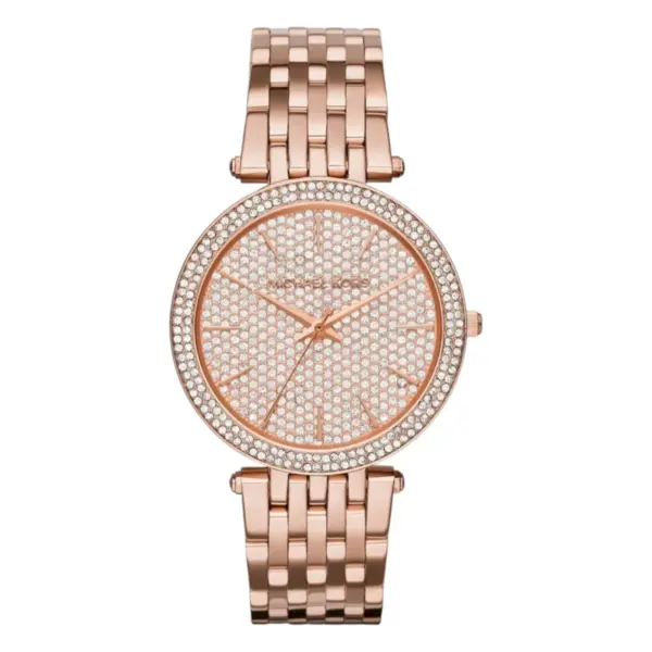 Michael Kors Darci Pavé MK3439 Quartz Roséguldfärgad Stållänk Roséguld