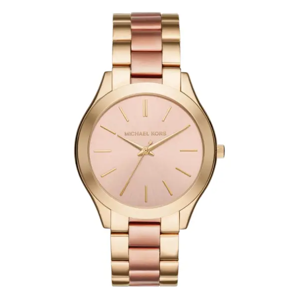 Michael Kors Slim Runway Quartz Tvåfärgad Stållänk Roséguld
