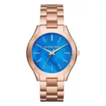 Michael Kors Blå/Roséguldstonat 42 mm