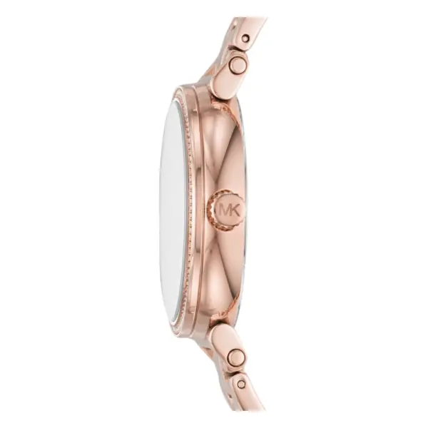 Michael Kors Sofie Quartz Kristaller Roséguldfärgad Stållänk Blå, bild 2
