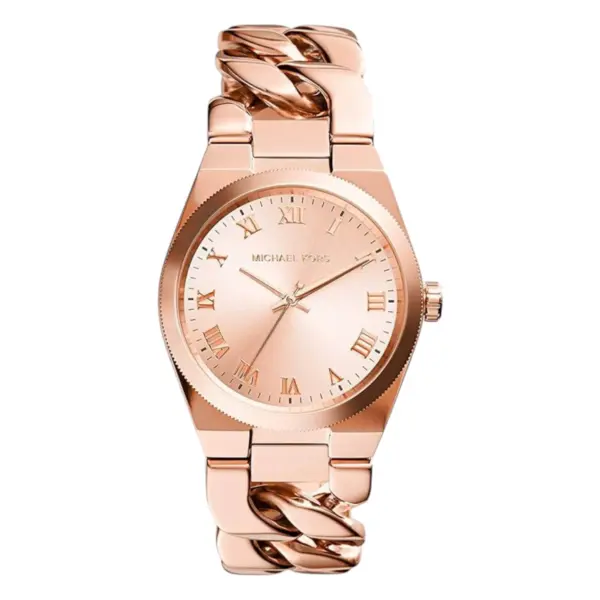 Michael Kors Channing 38 mm Quartz Roséguldfärgad Stållänk Roséguld