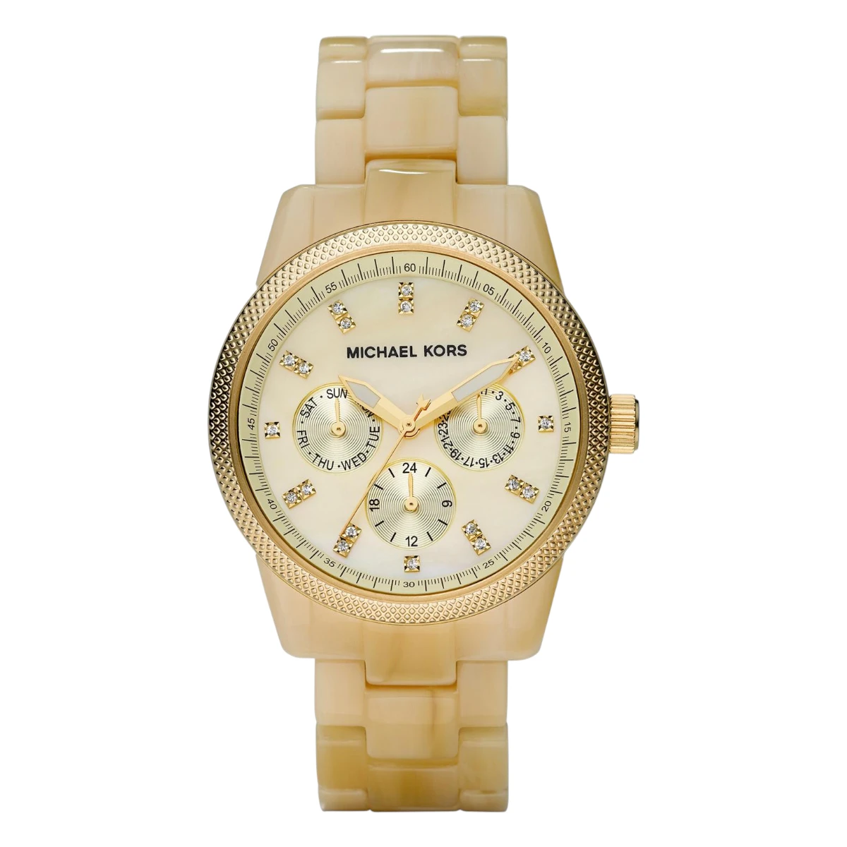 MK5039_1 Michael Kors Beige/Guldtonat 38 mm - Bild 1