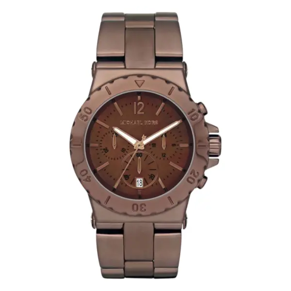 Michael Kors Bel Aire Quartz Kronograf Brun Stållänk Brun