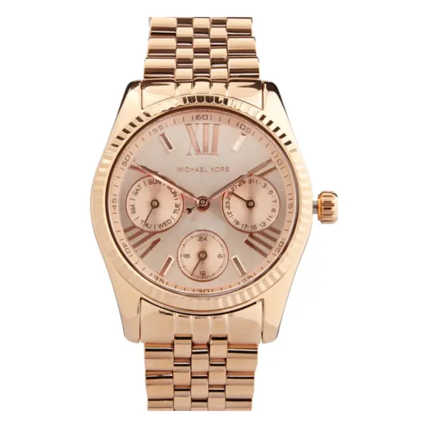 Michael Kors Mini Lexington Quartz Multifunktion Roséguldfärgad Stållänk Roséguld