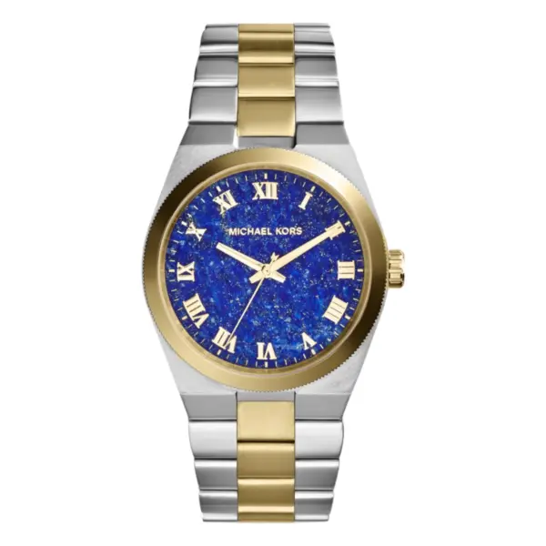 Michael Kors Channing Quartz Tvåfärgad Stållänk Blå
