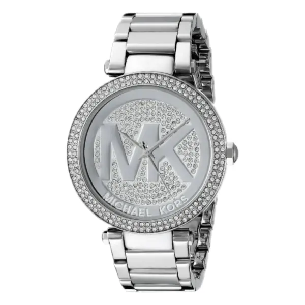 Michael Kors Parker Pavé Quartz Stållänk Silver