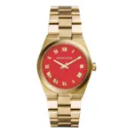 Michael Kors Röd/Guldtonat 38 mm