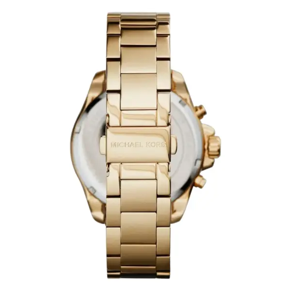 Michael Kors Wren Quartz Kronograf Guldfärgad Stållänk Guld, bild 2