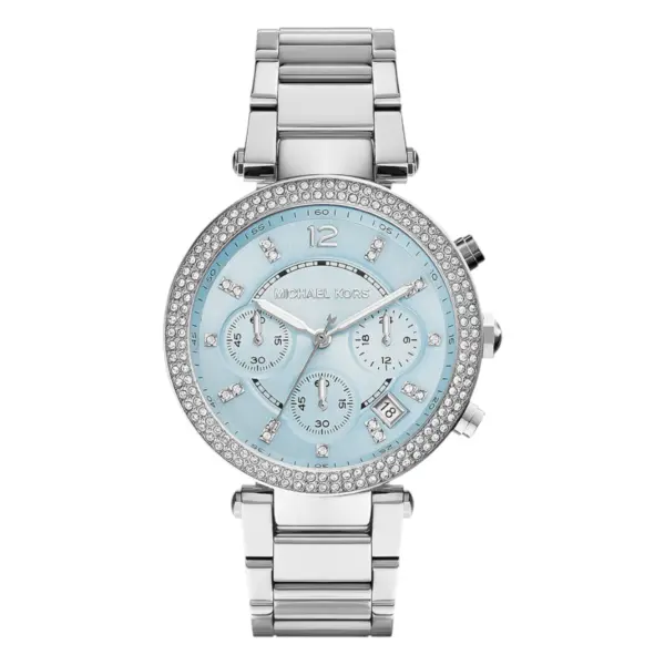 Michael Kors Parker Quartz Kronograf Stållänk Blå