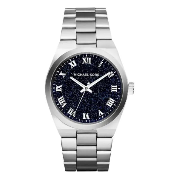 Michael Kors Channing Quartz Stållänk Mörkblå