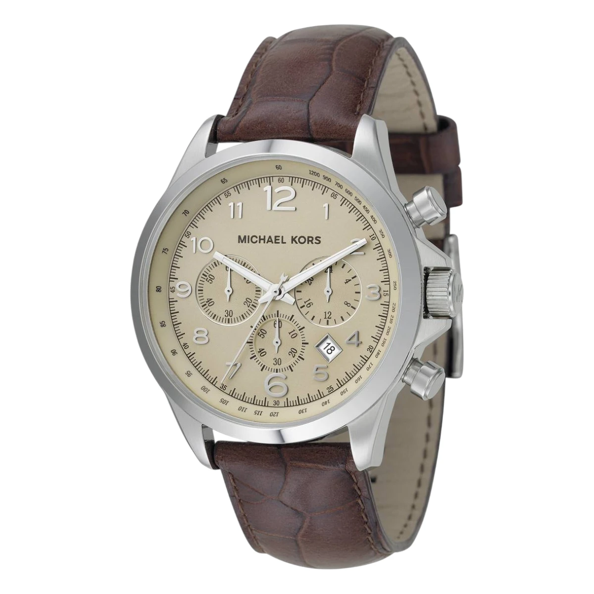MK8115_1 Michael Kors Beige/Brun 45 mm - Bild 1