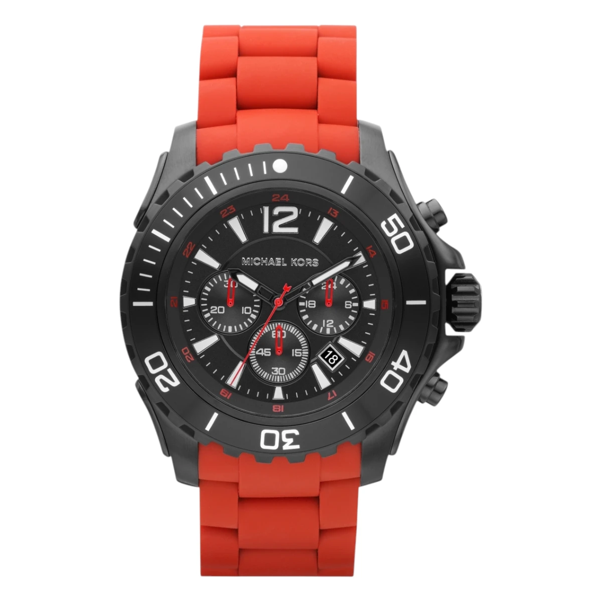 MK8212_1 Michael Kors Svart/Röd 47 mm - Bild 1