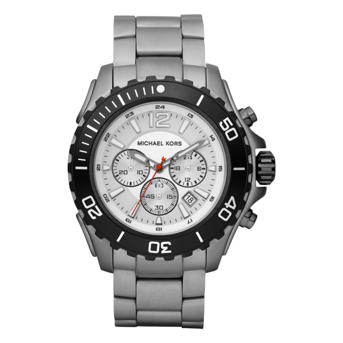MK8230_1 Michael Kors Silver/Svart 47 mm - Bild 1
