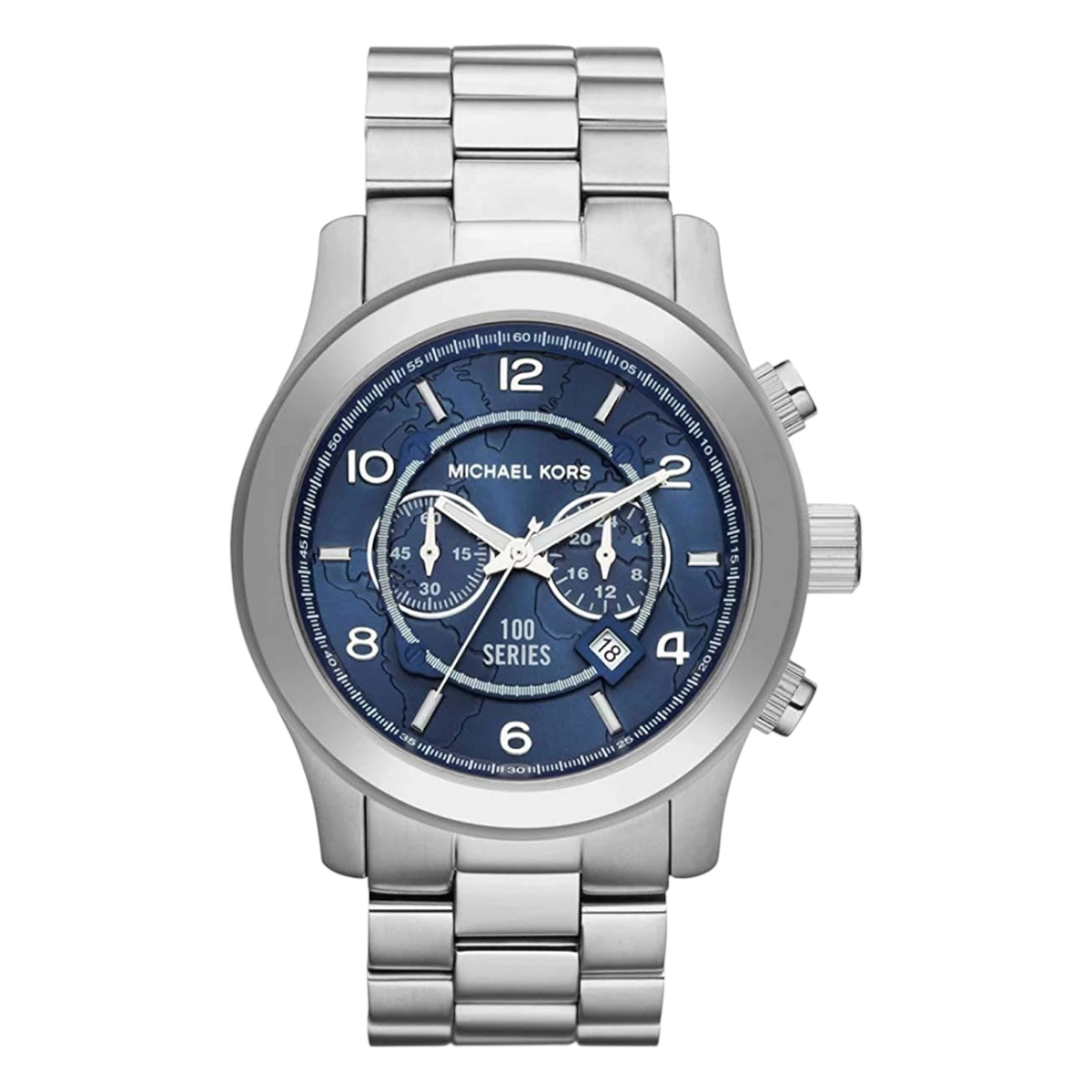 MK8314_1 Michael Kors Blå/Silver 45 mm - Bild 1