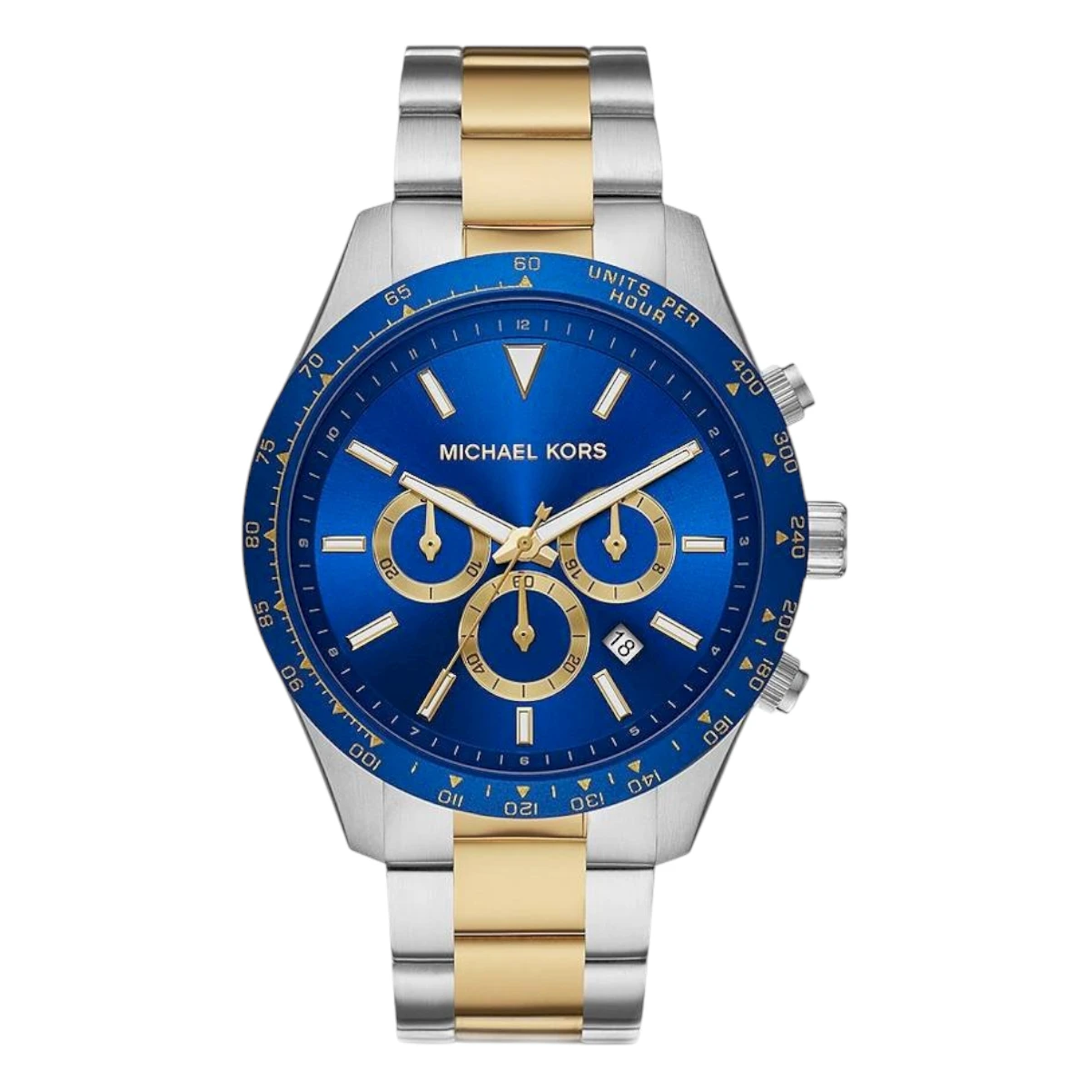 MK8825_1 Michael Kors Blå/Grå 45 mm - Bild 1