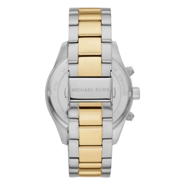 Michael Kors Layton 45 mm Quartz Kronograf Tvåfärgad Stållänk Blå, bild 2