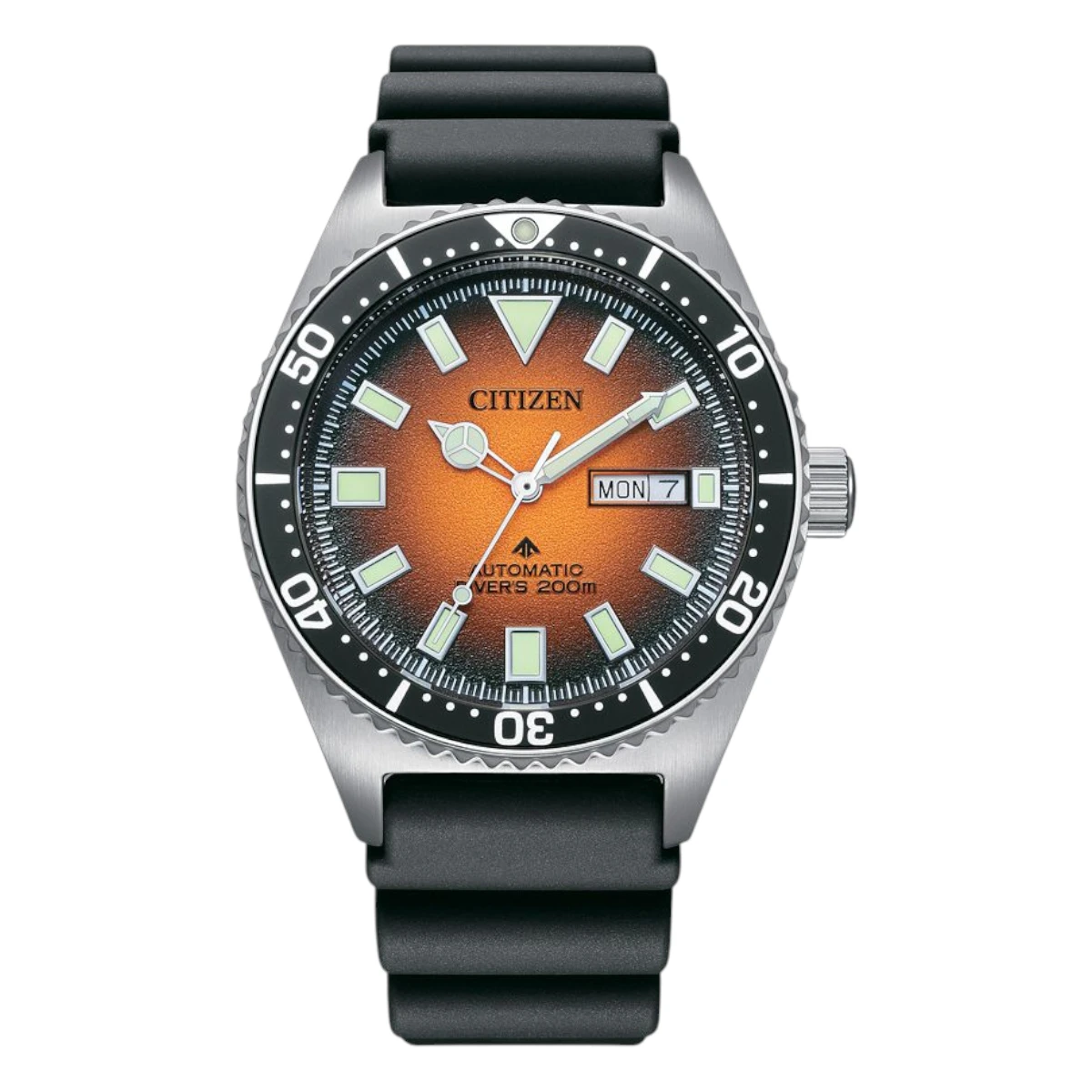 NY0120-01Z_1 Citizen Promaster Mechanical Diver Automatic Gummiarmband Orange