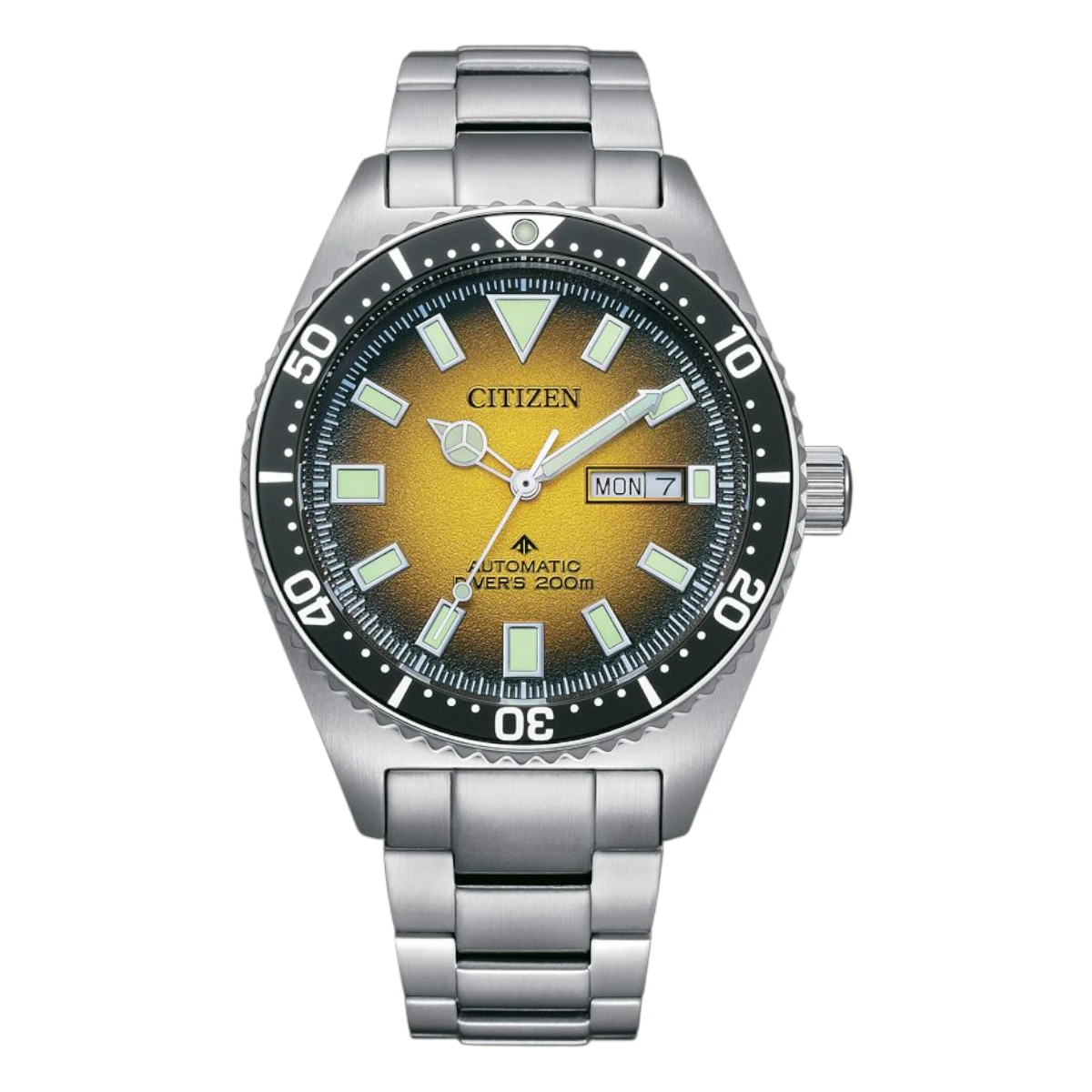 NY0120-52X_1 Citizen Promaster Mechanical Diver Automatic Stållänk Gul