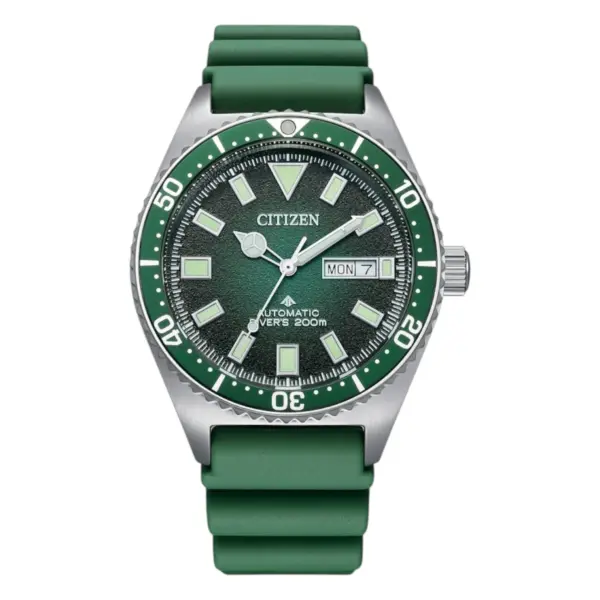 Citizen Promaster Mechanical Diver Automatic Gummiarmband Grön