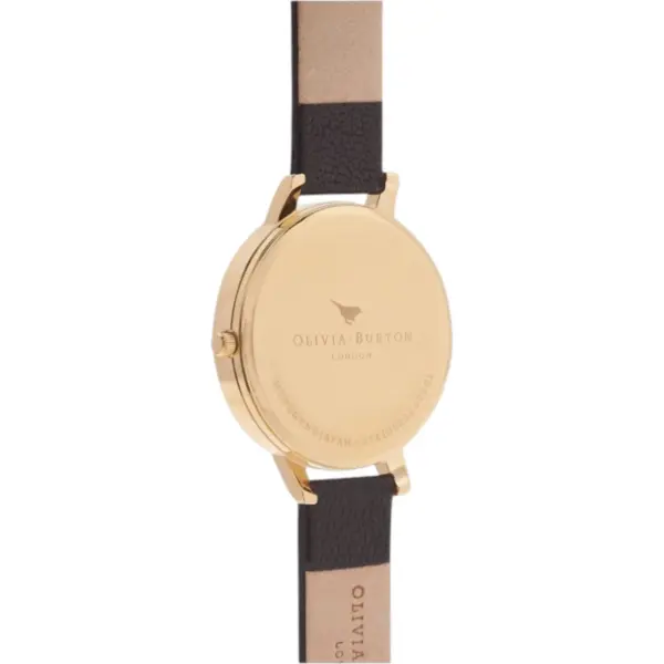 Olivia Burton Queen Bee 38 mm Quartz Guldfärgad Läderarmband Vit, bild 2