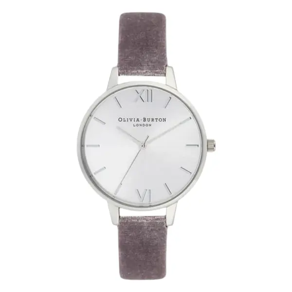 Olivia Burton Sunray Demi Quartz Sammetsarmband Silverfärgad