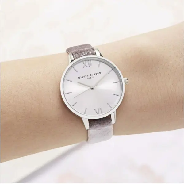 Olivia Burton Sunray Demi Quartz Sammetsarmband Silverfärgad, bild 2